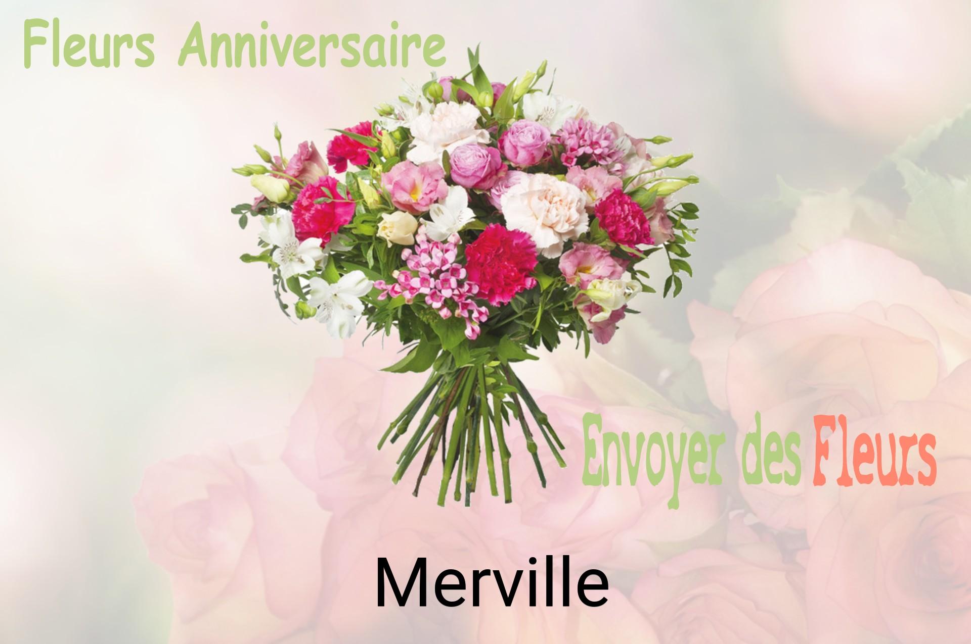 Bouquet de fleurs d’anniversaire livré à Merville